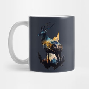 The Elegance of the Deer: An Abstract Representation of Natural Beauty Mug